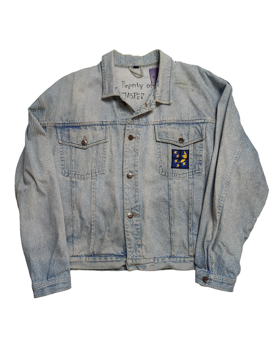 Hand Painted Denim Jacket - Large