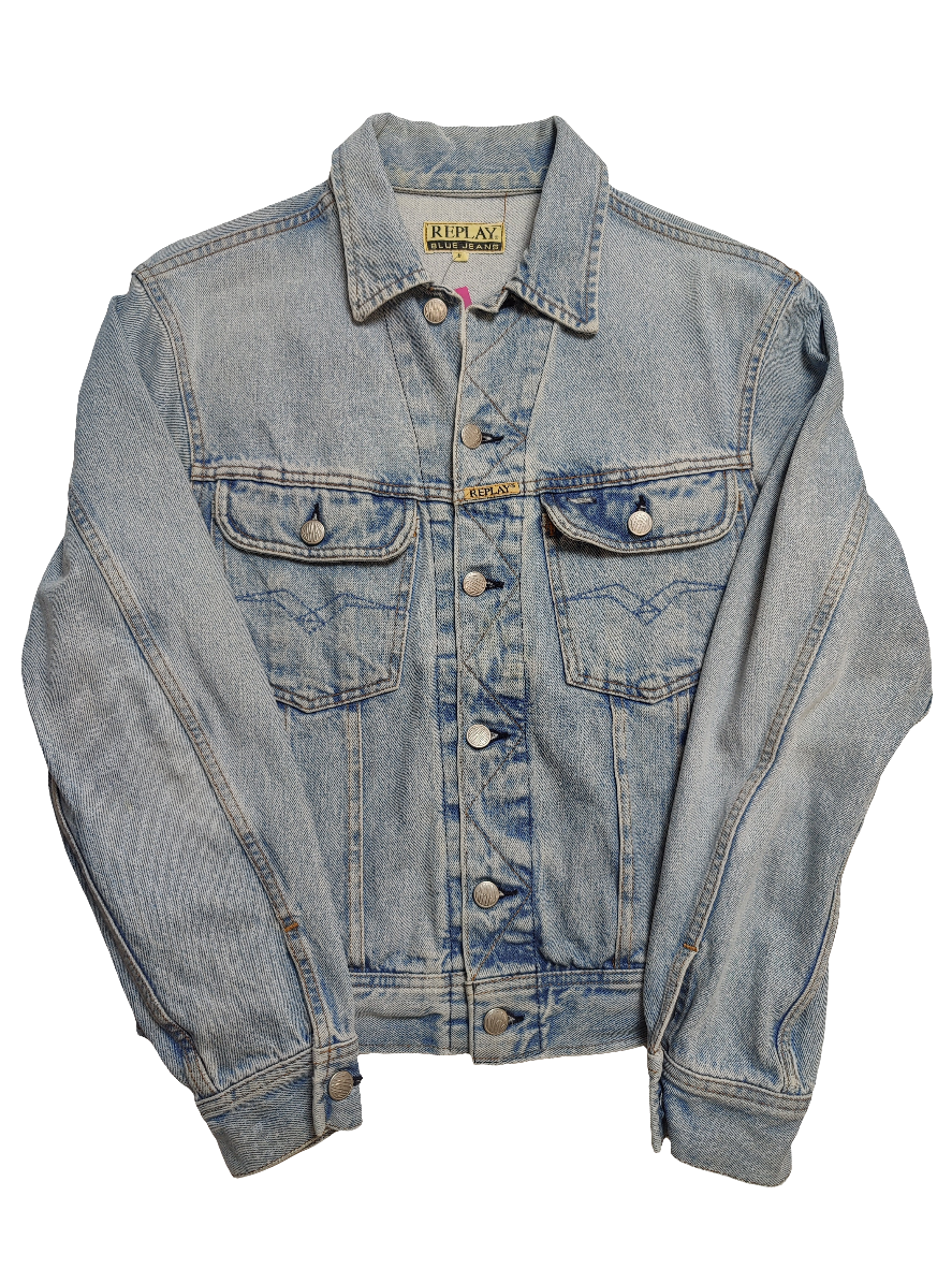Replay Blue Jeans Denim Jacket - Small