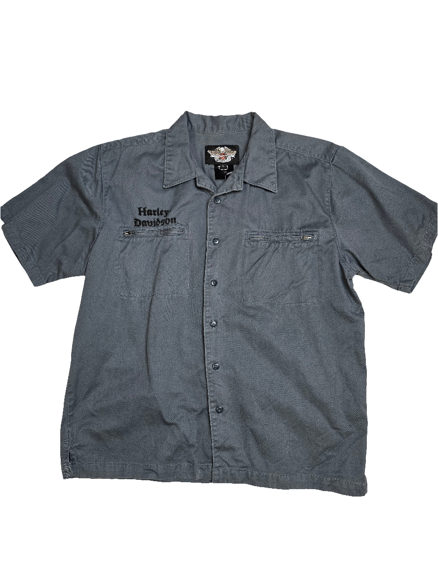 Harley Davidson Gun-metal Grey Shirt - Large