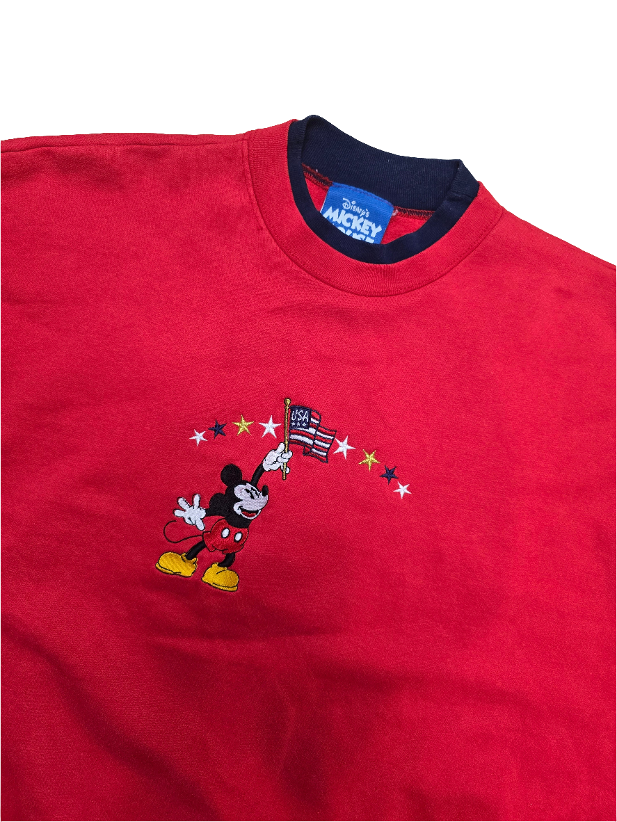 Disney Mickie Mouse USA Red Sweater - XL
