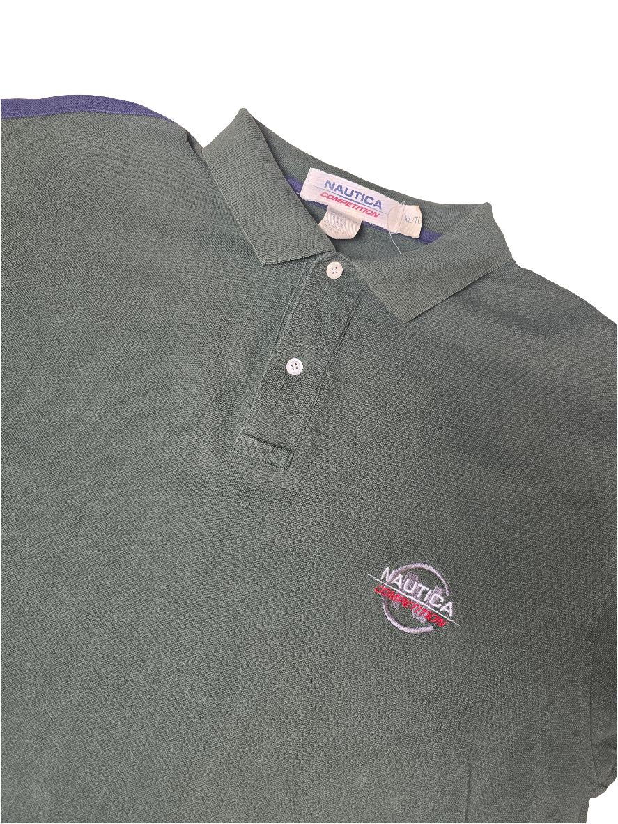 Nautica Competition Green Polo Shirt - XL