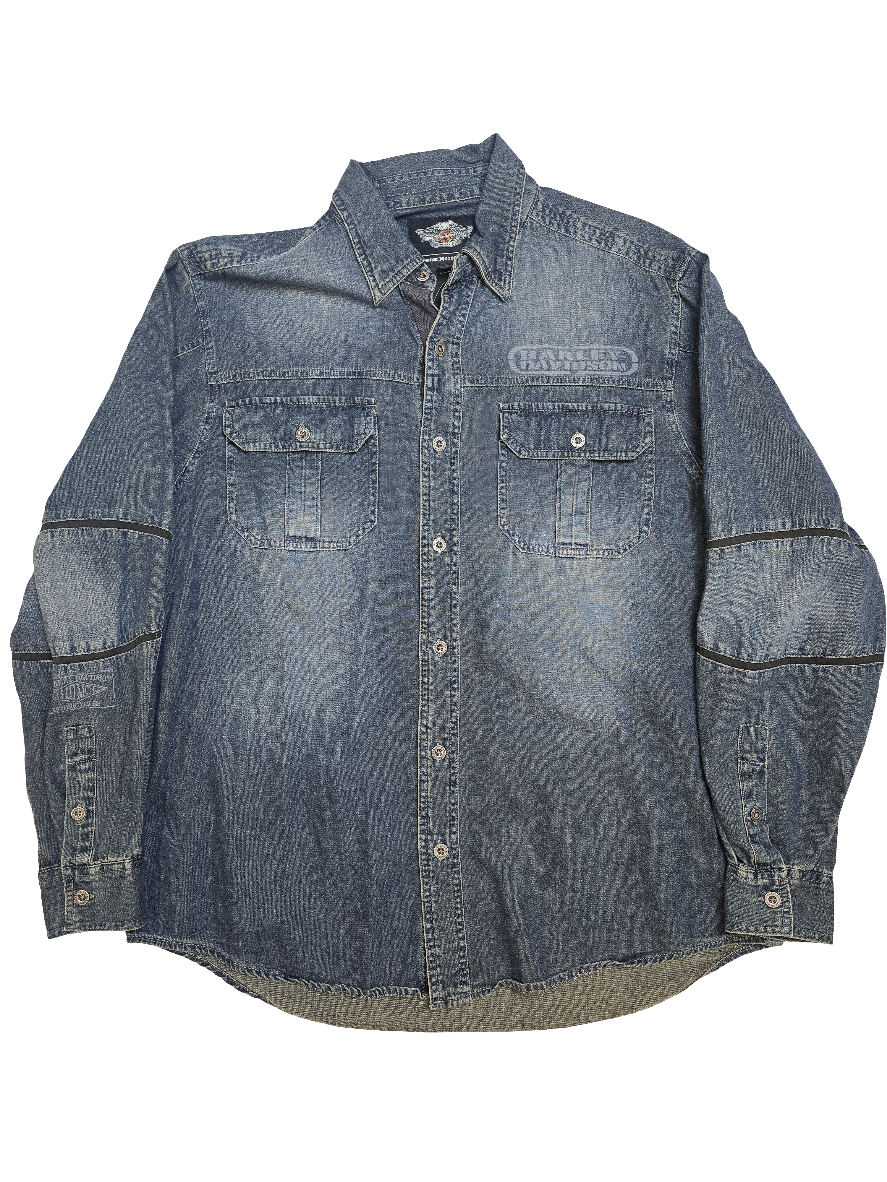 Harley Davidson Denim Shirt - Large