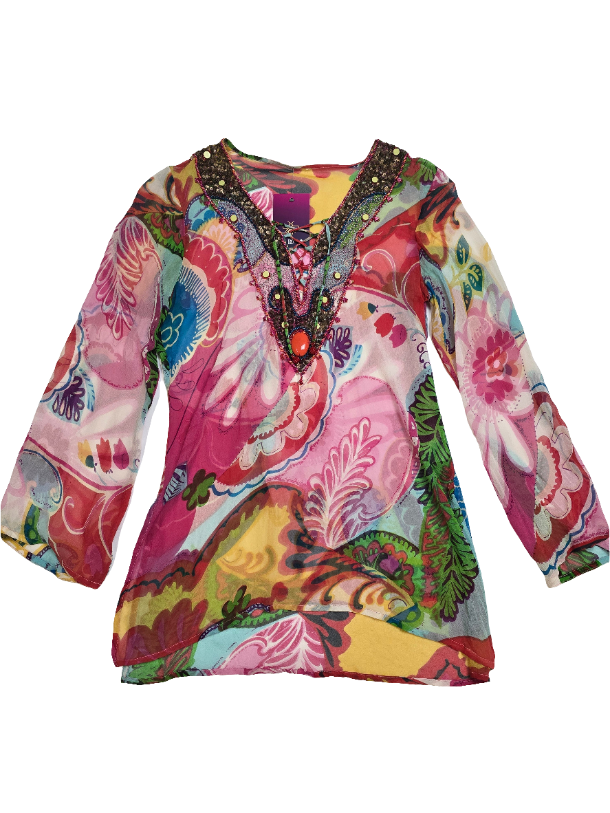Y2K Funky Mesh Top Silk - 10