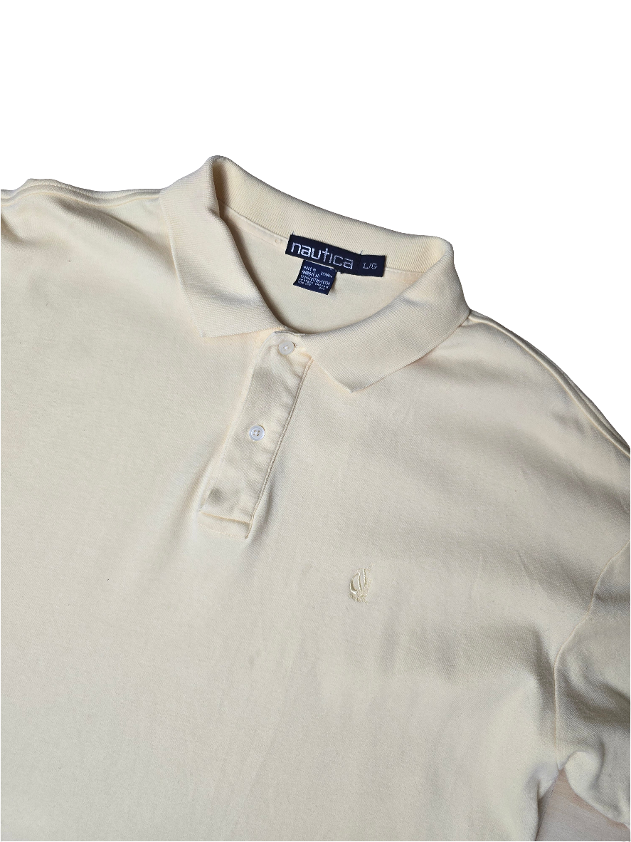 Nautica Yellow Polo Shirt - Large
