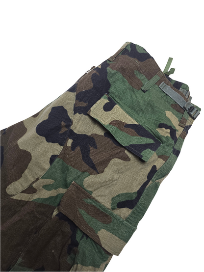 US Woodland Camo NATO Cargo Trousers - W34 L32