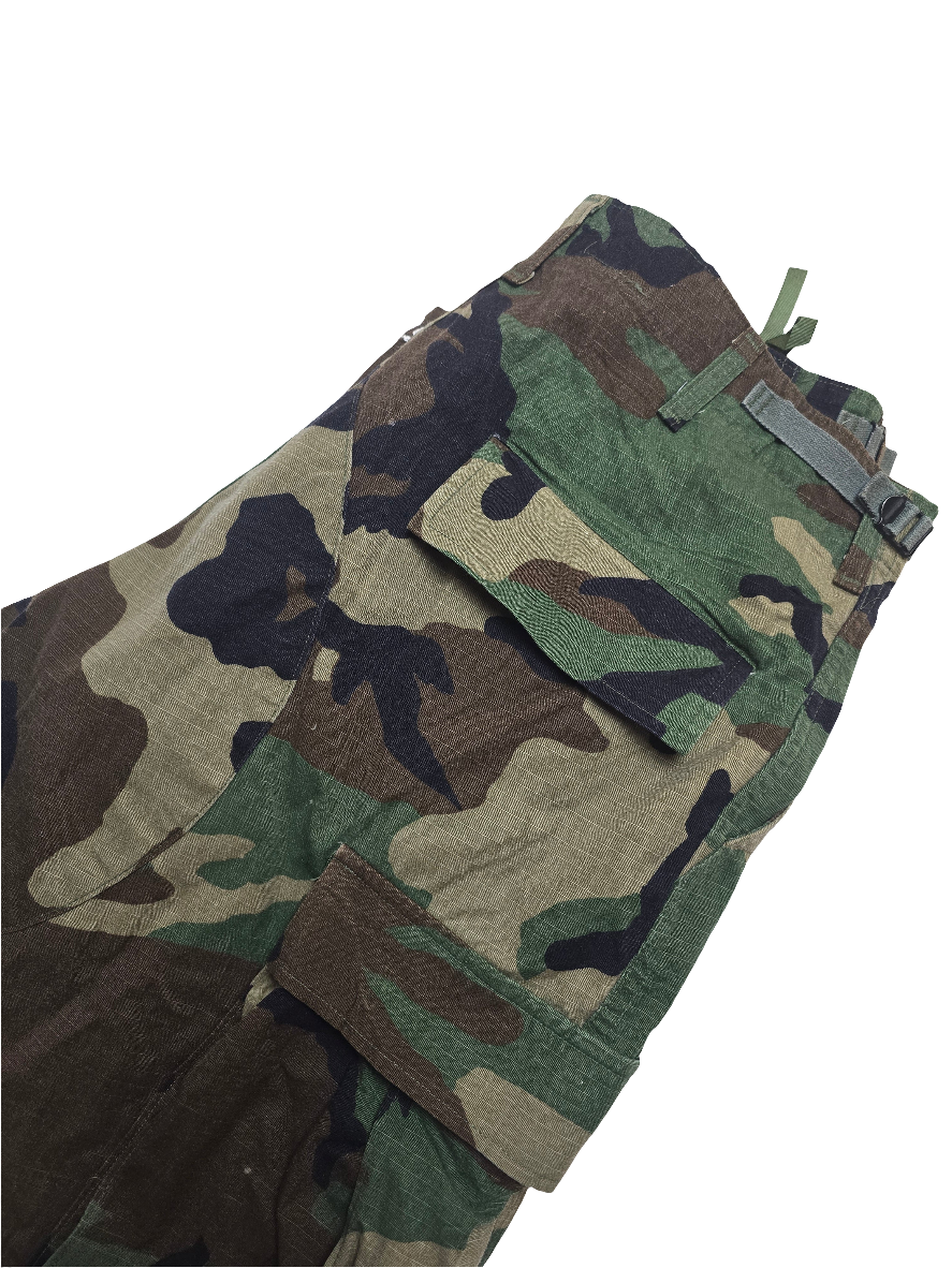 US Woodland Camo NATO Cargo Trousers - W34 L32