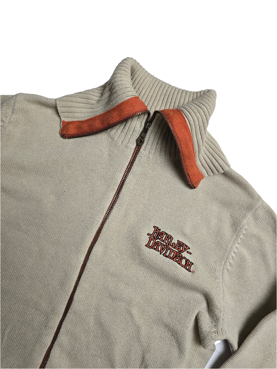 Harley Davidson Turtle Neck Zip Up Sweater - 10