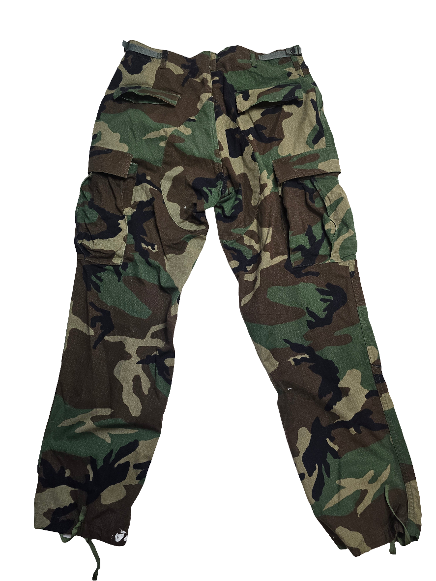 US Woodland Camo NATO Cargo Trousers - W34 L32