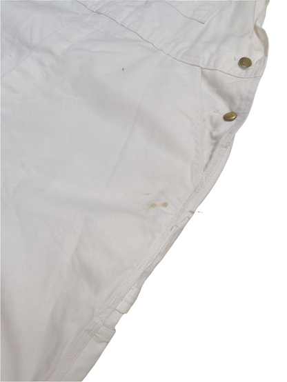 Dickies White Denim Dungarees - W42 L34