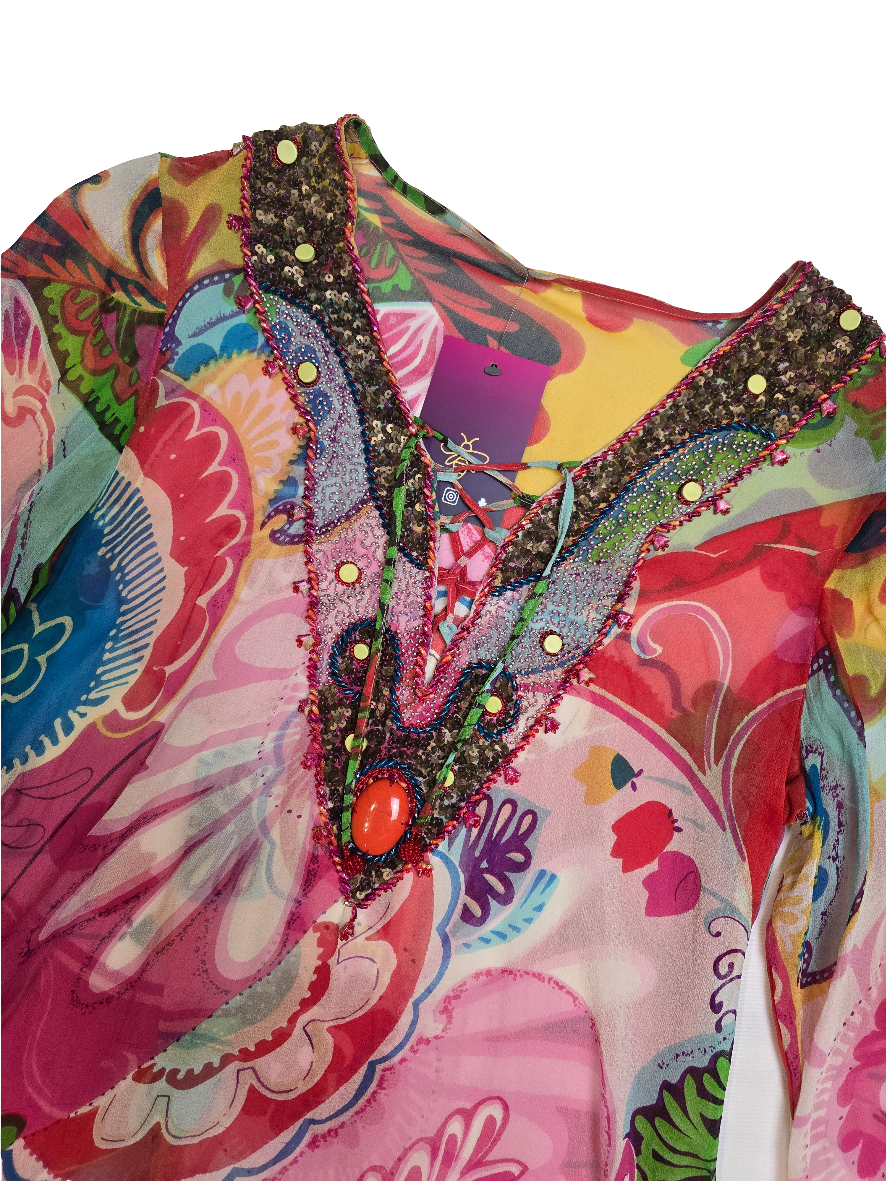 Y2K Funky Mesh Top Silk - 10