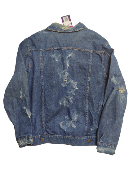 Zantos Distressed Denim Jacket - Medium