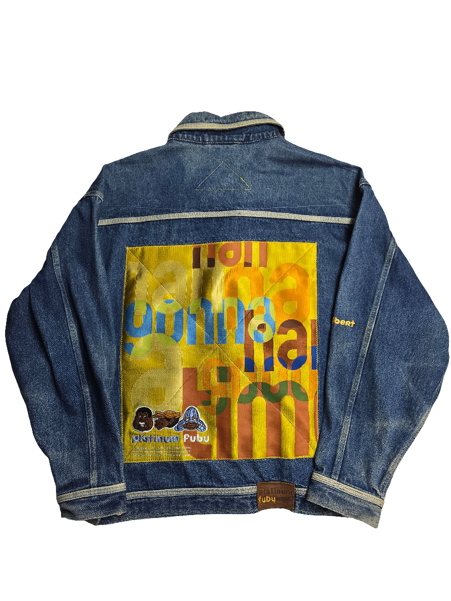 FUBU Platinum Fat Albert Hip Hop Denim Jacket - XL
