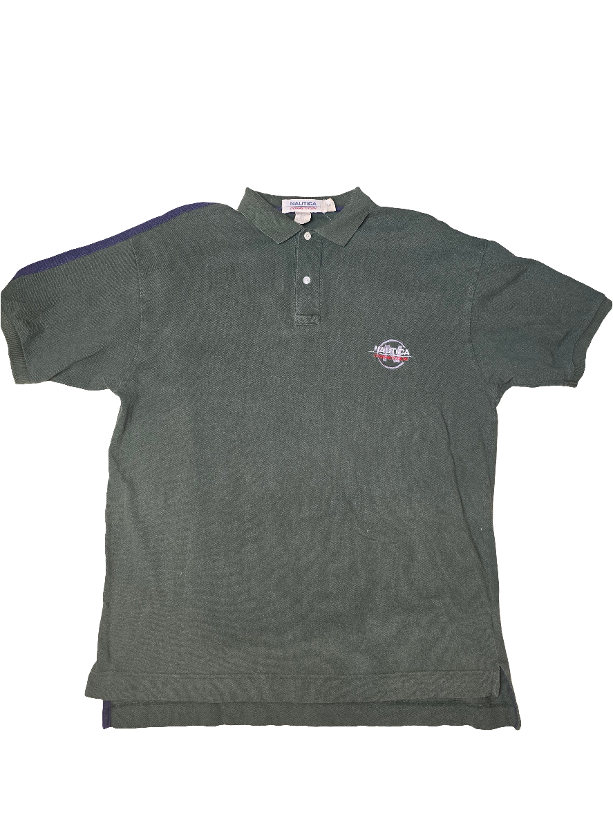 Nautica Competition Green Polo Shirt - XL