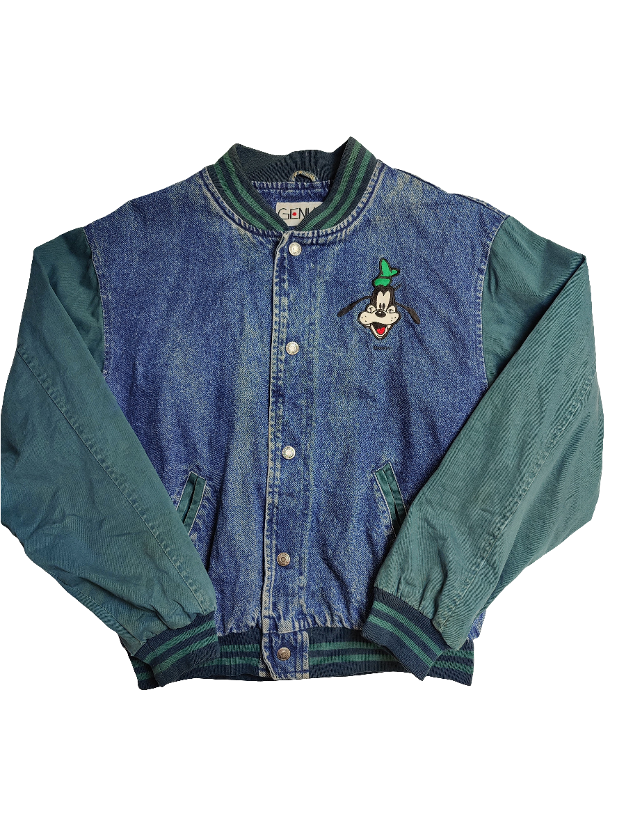 Disney Genus Goofy Denim Stadium Jacket - Medium