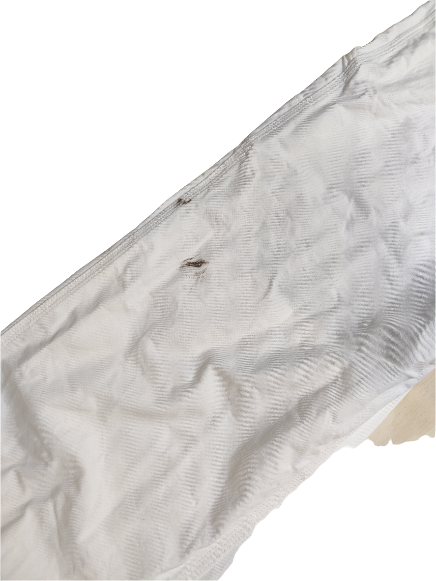 Dickies White Denim Dungarees - W34 L34
