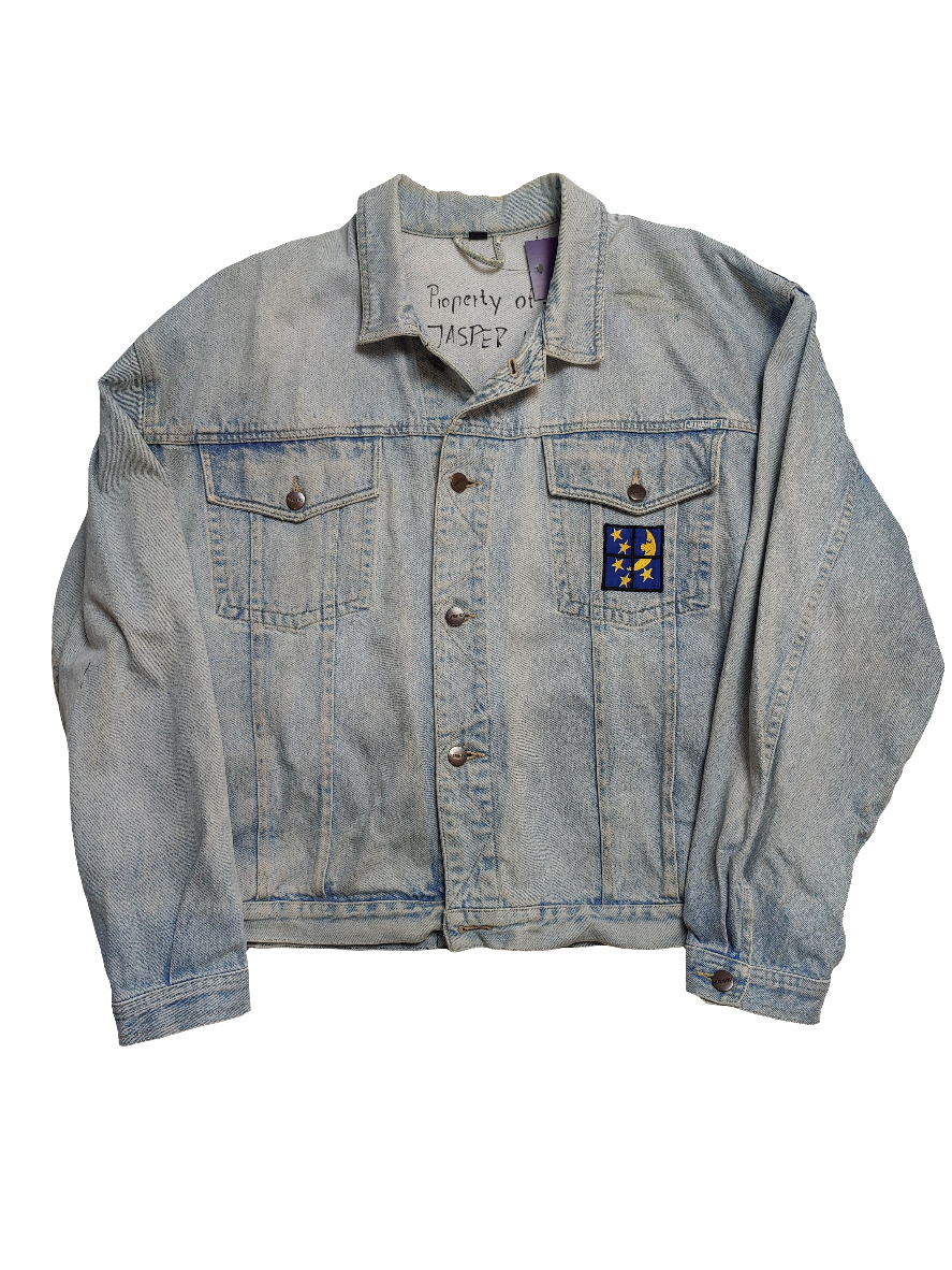 Hand Painted Denim Jacket - Large