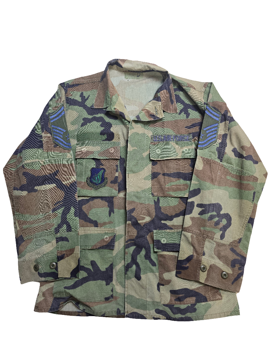 US Woodland Camo Air Force NATO Shirt - Medium