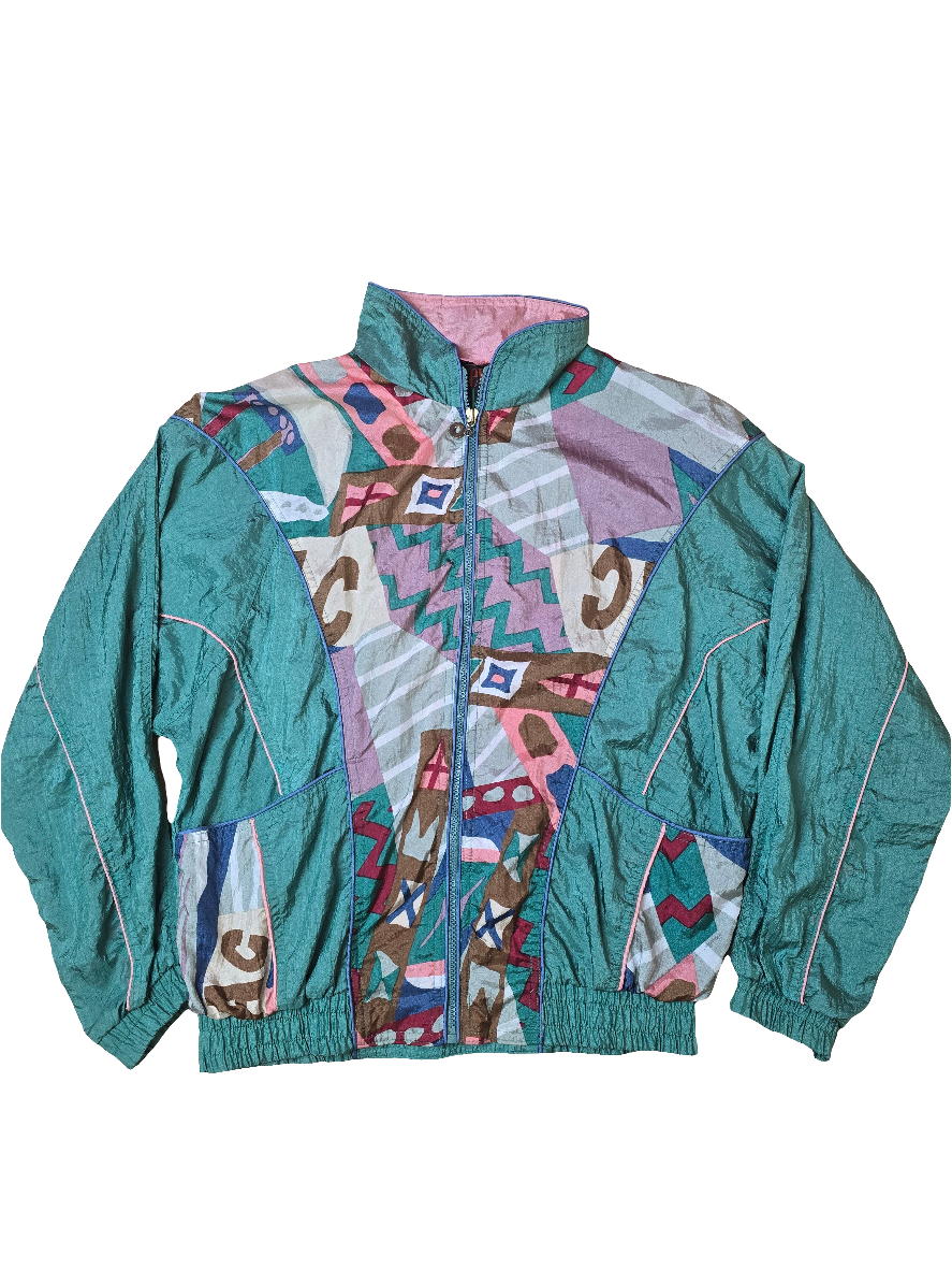 New York Classics Crazy Green Shell Jacket - Medium