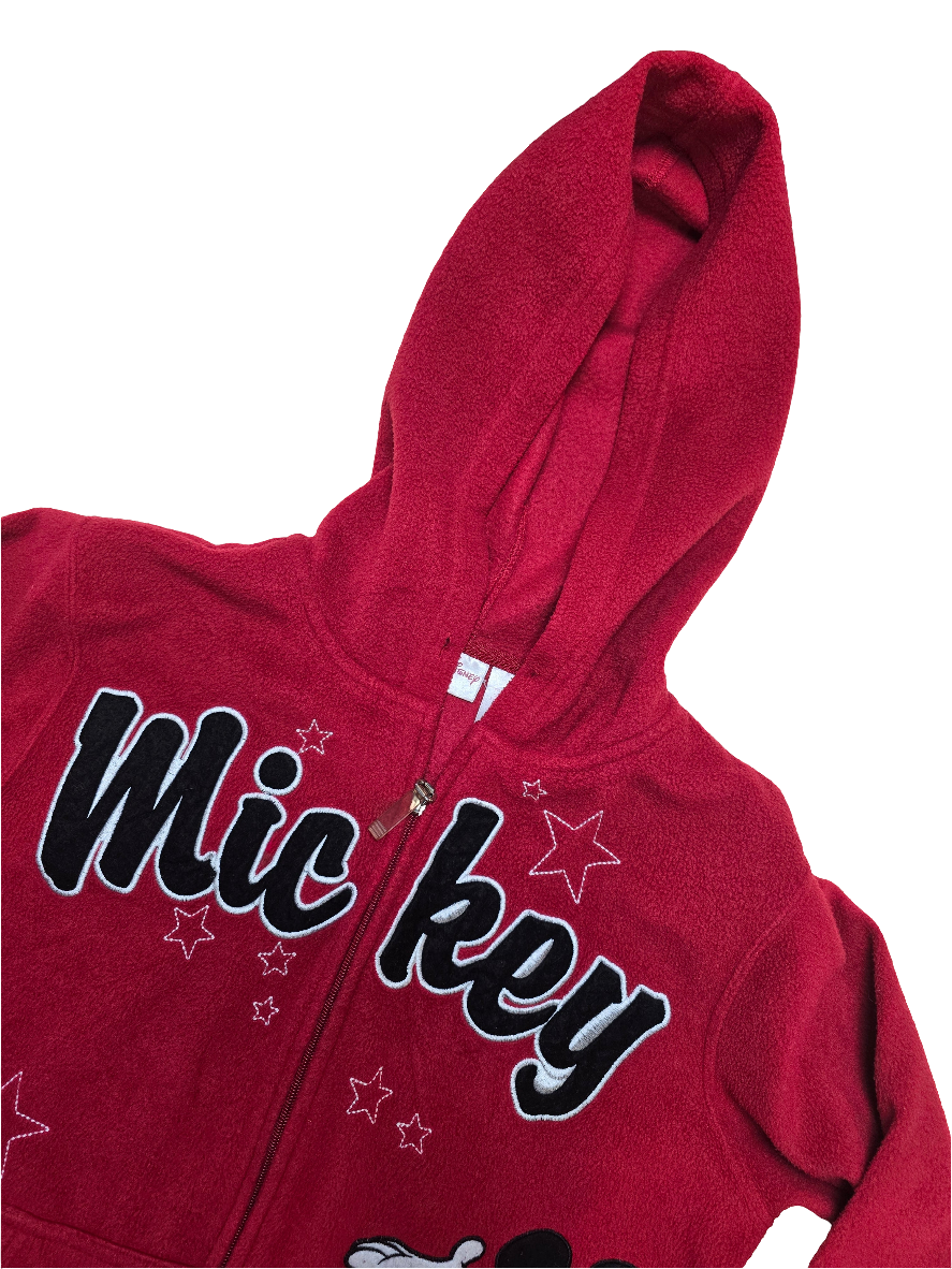 Disney Mickey Mouse Zip Up Hoodie Fleece - Small