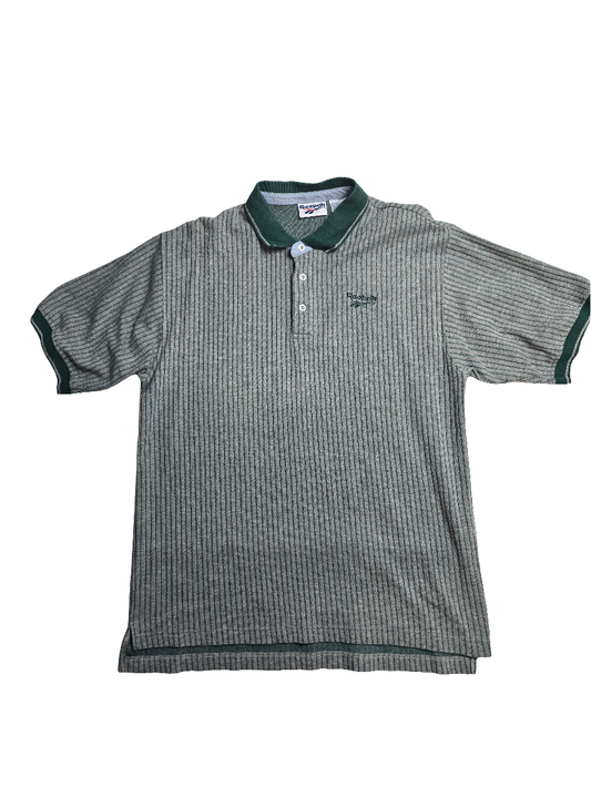 Reebok Striped Polo Shirt - Large