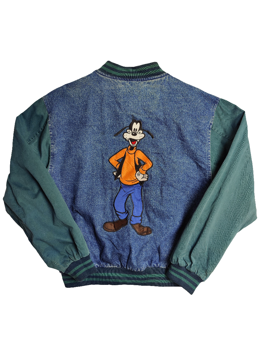 Disney Genus Goofy Denim Stadium Jacket - Medium
