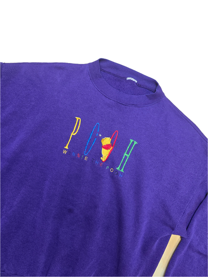 Disney Winnie the Pooh Purple Sweatshirt - Large
