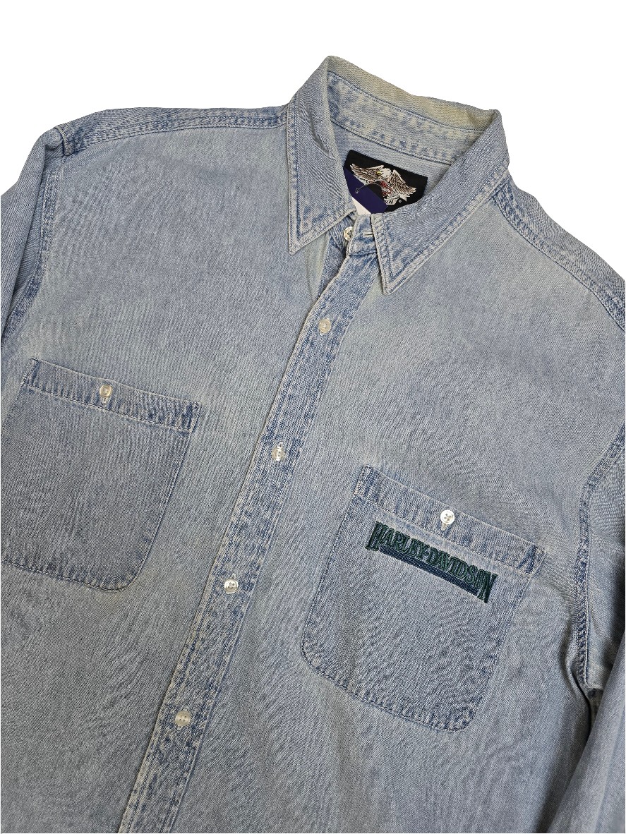 Harley Davidson Denim Shirt - XL