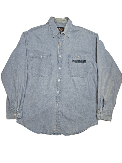 Harley Davidson Denim Shirt - Large