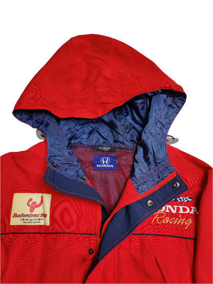 Honda Racing Budweiser Red Raincoat - Large