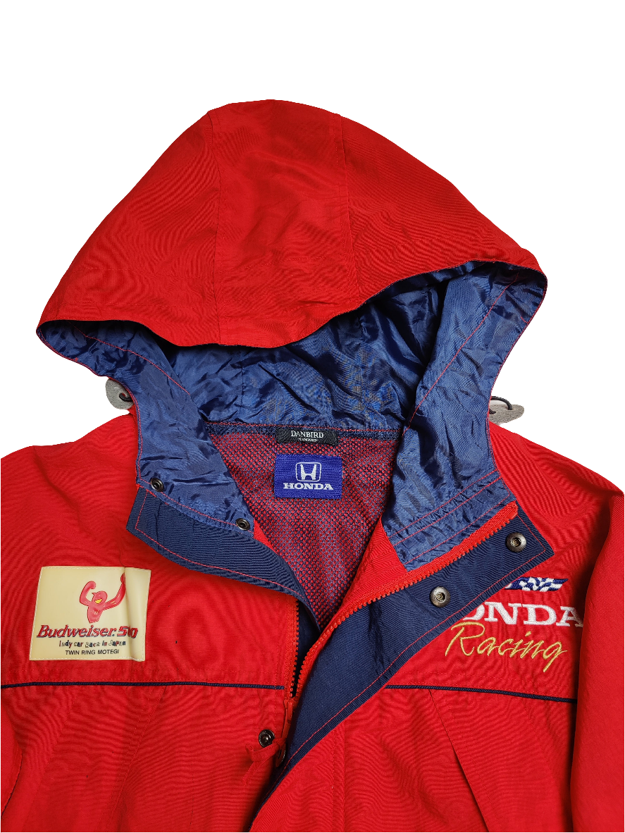 Honda Racing Budweiser Red Raincoat - Large