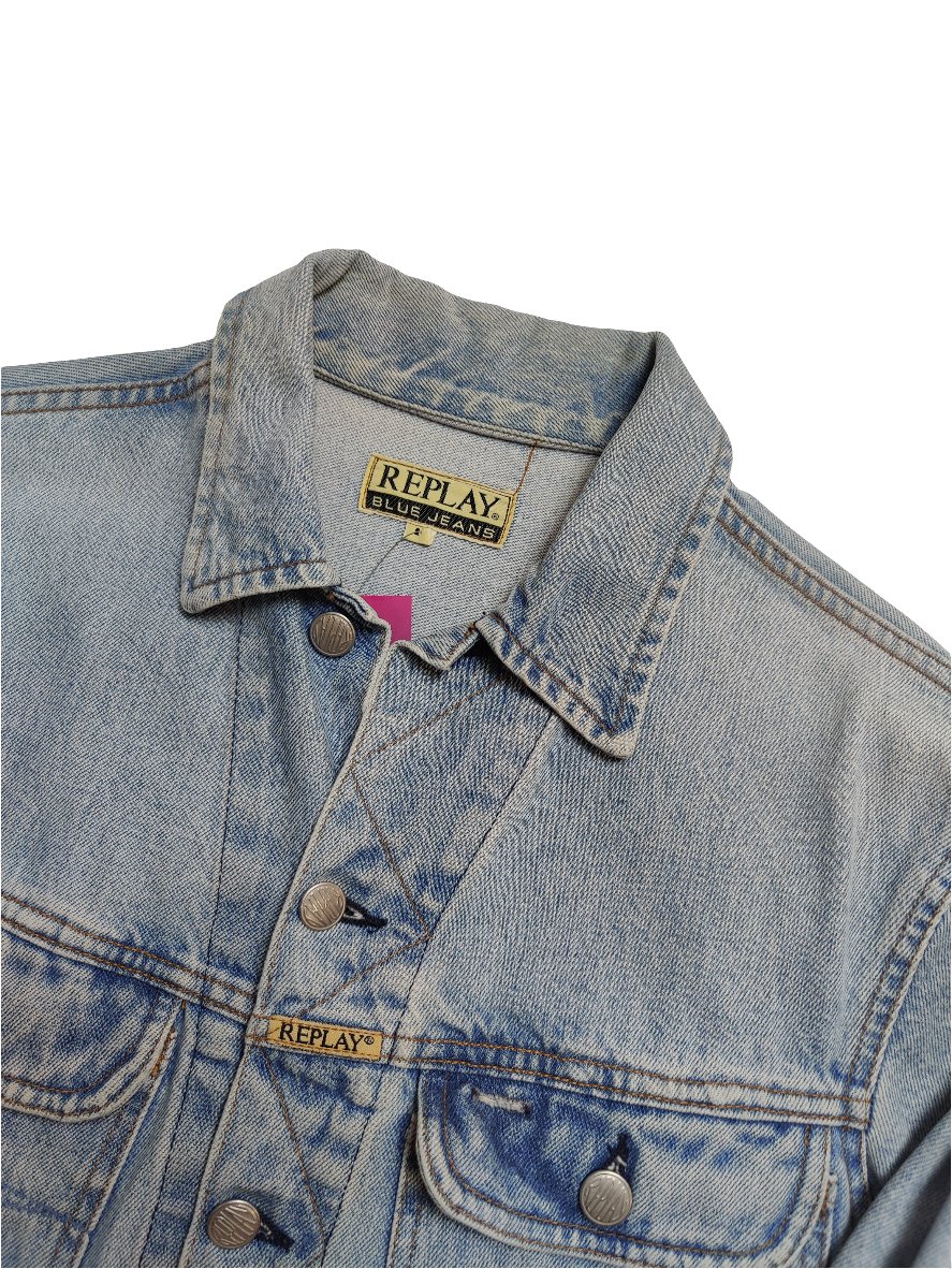 Replay Blue Jeans Denim Jacket - Small