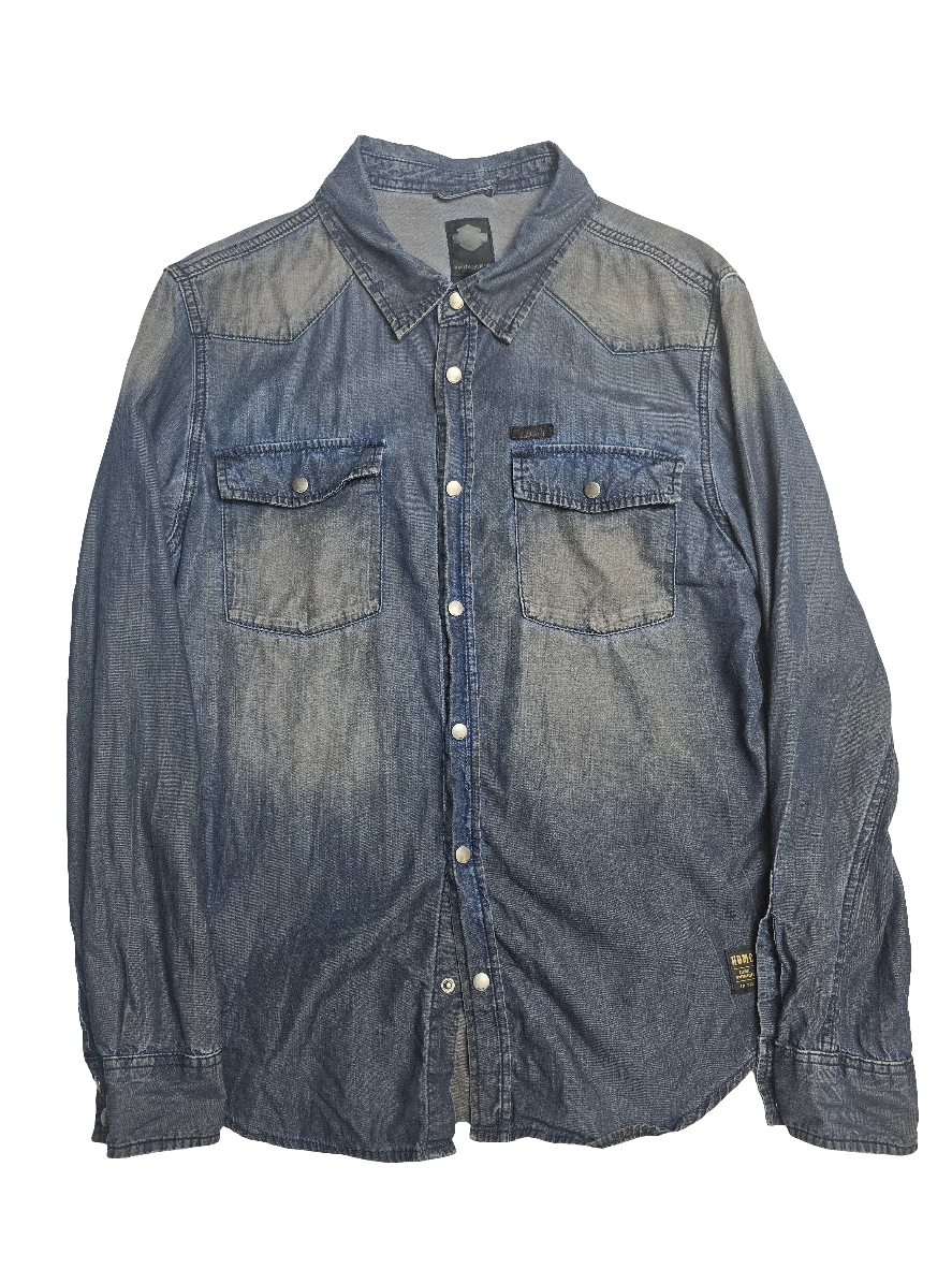 Harley Davidson Denim Shirt - Large