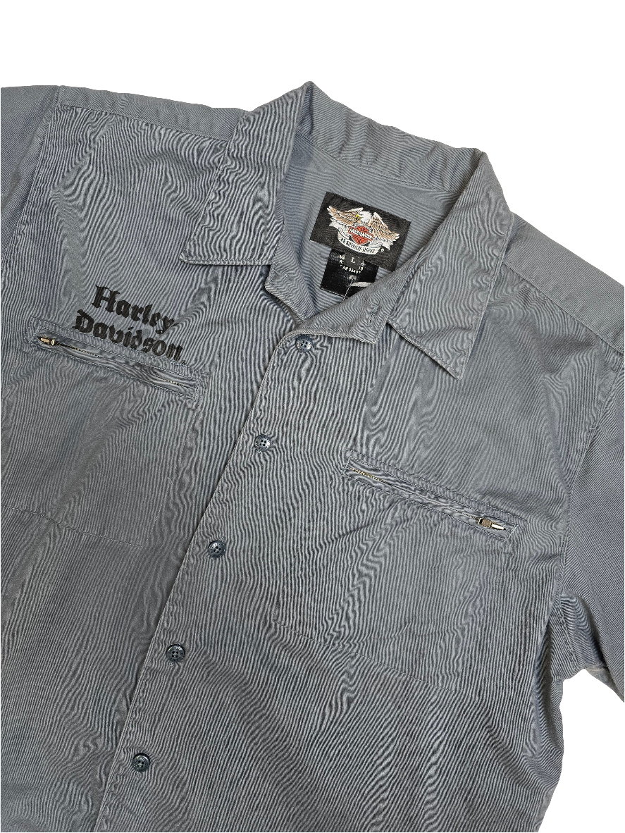 Harley Davidson Gun-metal Grey Shirt - Large