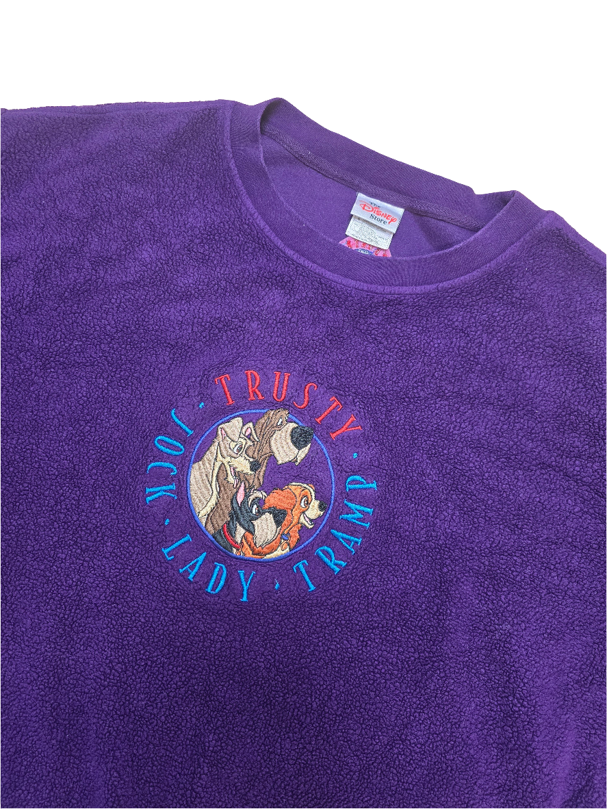 Disney Lady and the Tramp Purple Fleece - Large