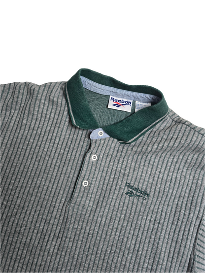 Reebok Striped Polo Shirt - Large