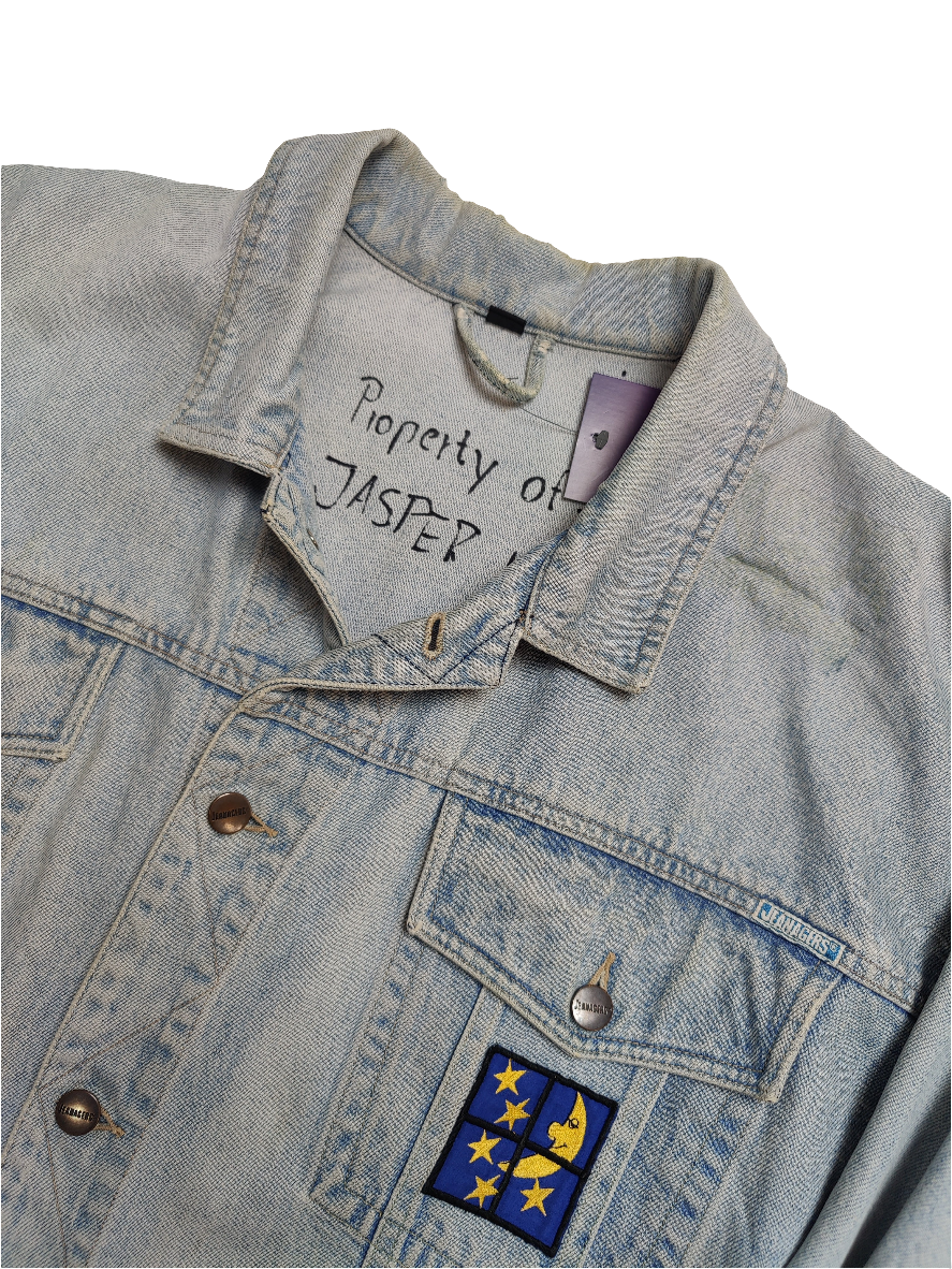 Hand Painted Denim Jacket - Large