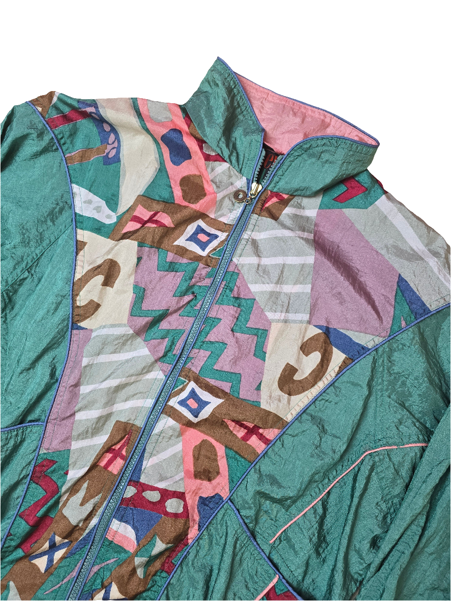 New York Classics Crazy Green Shell Jacket - Medium
