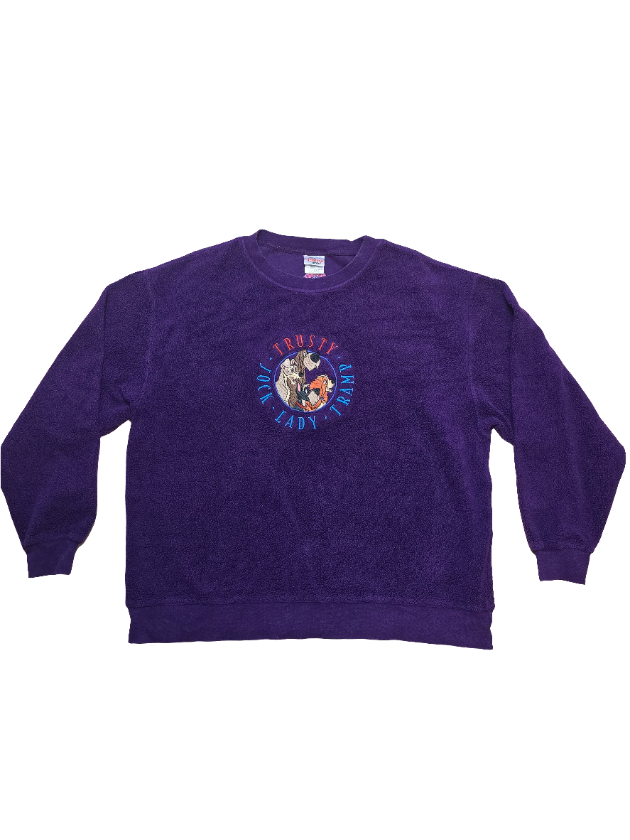 Disney Lady and the Tramp Purple Fleece - Large