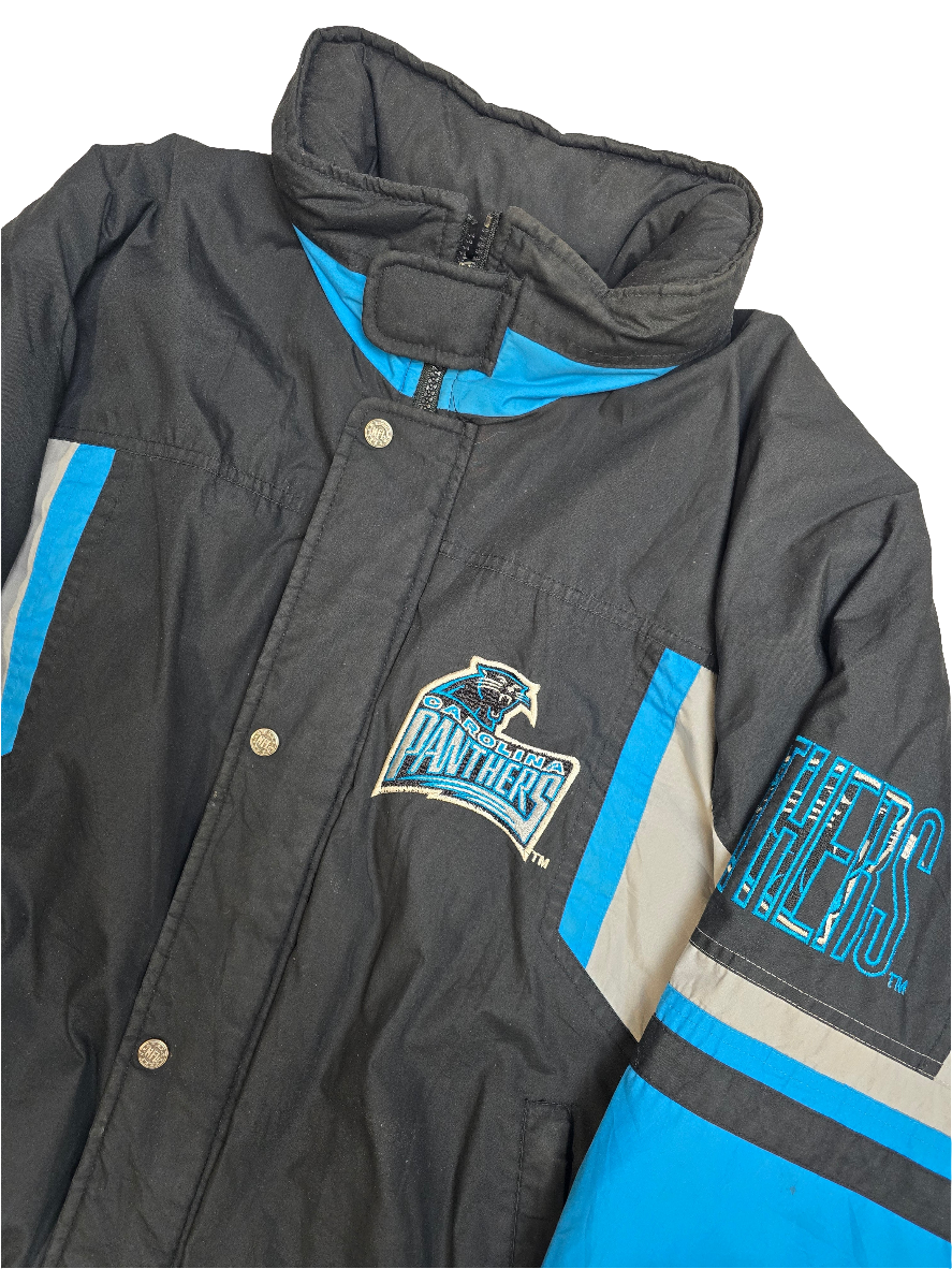 Team NFL Triple FAT Goose Carolina Panthers Heavyweight Pro Sport Jacket - Large