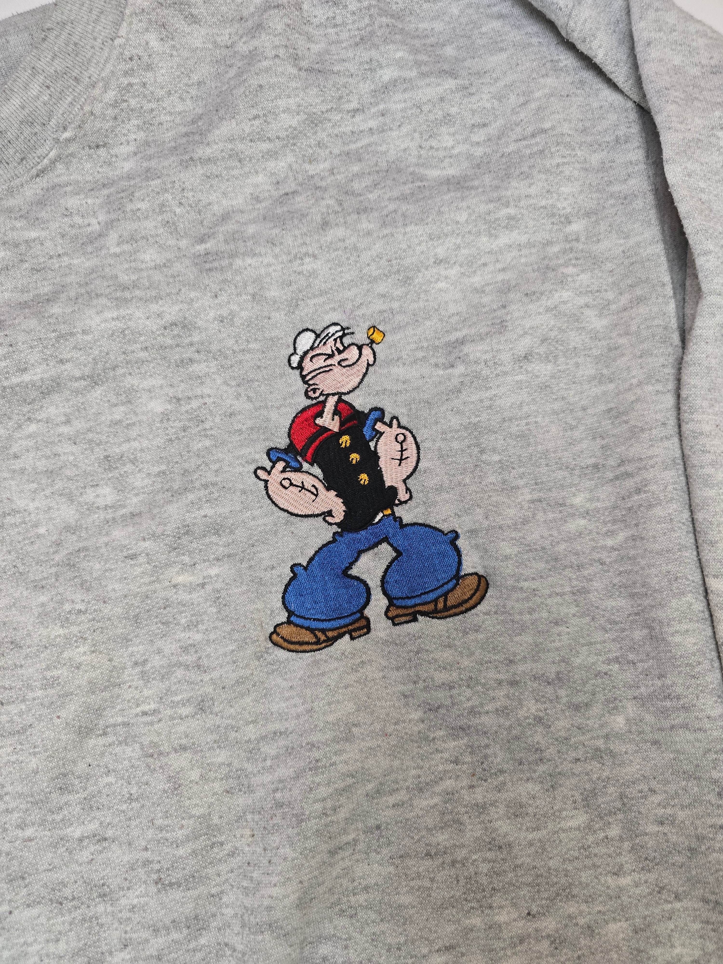 Popeye Toon Time Grey Sweatshirt - Large