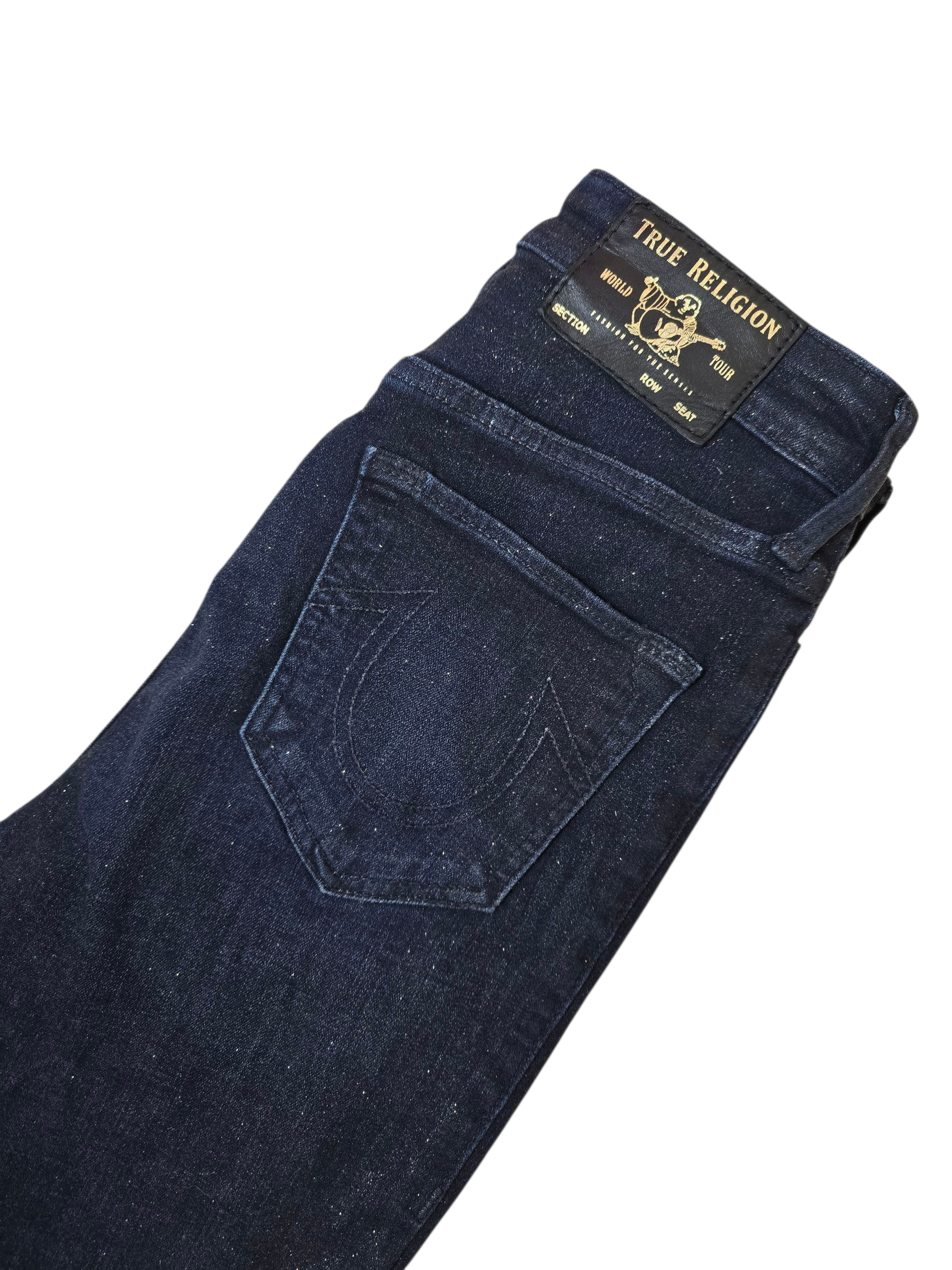True Religion CAIA Ultra High Rise Super Skinny Dark Jeans - W26 L27