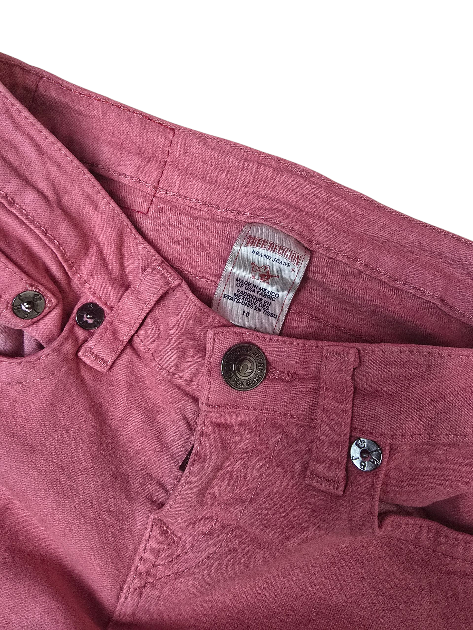 True Religion Girls Casey Pink Jeans - Age 10