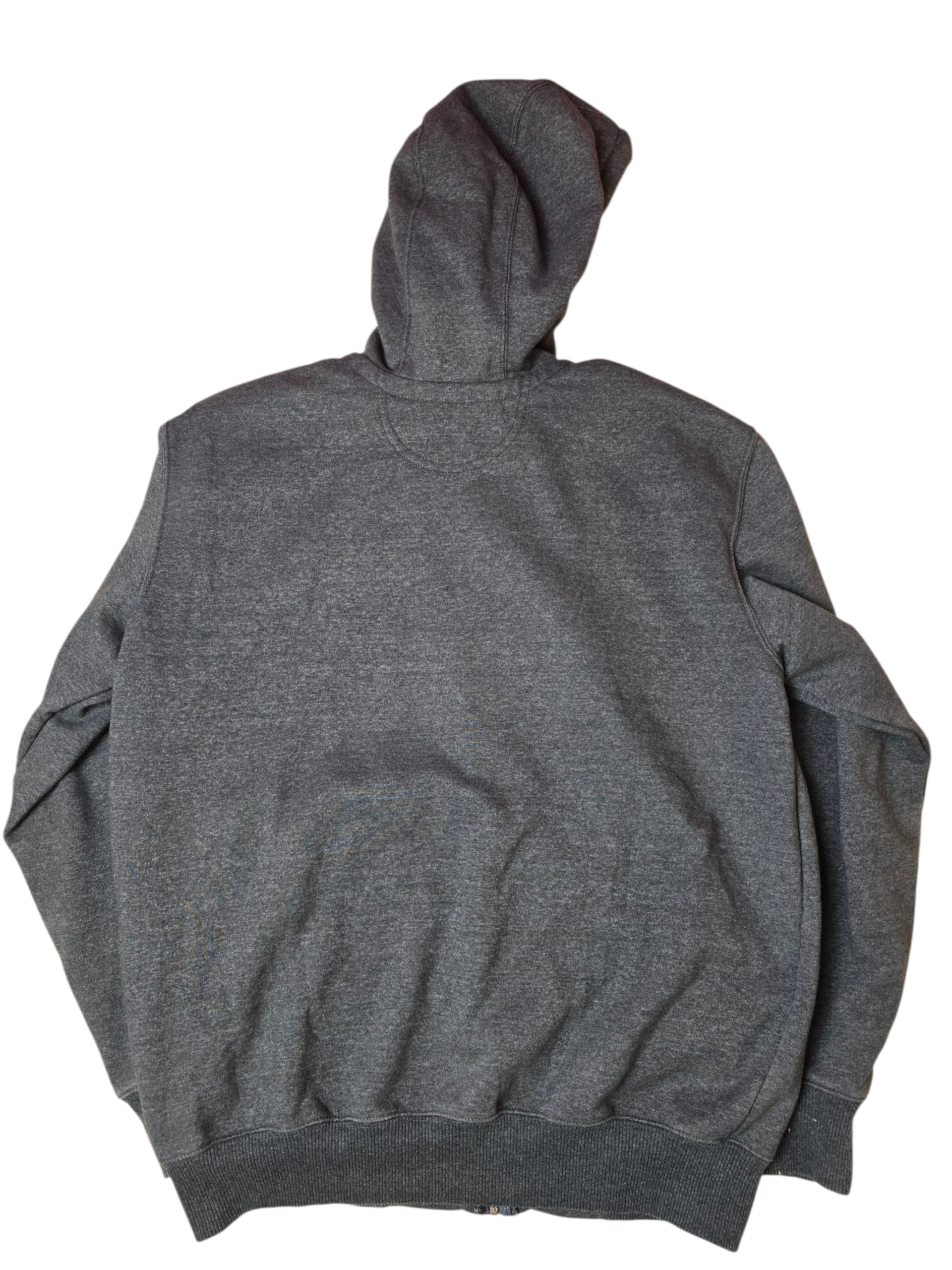 Carhartt Grey Full Zip Workwear Hoodie - Large