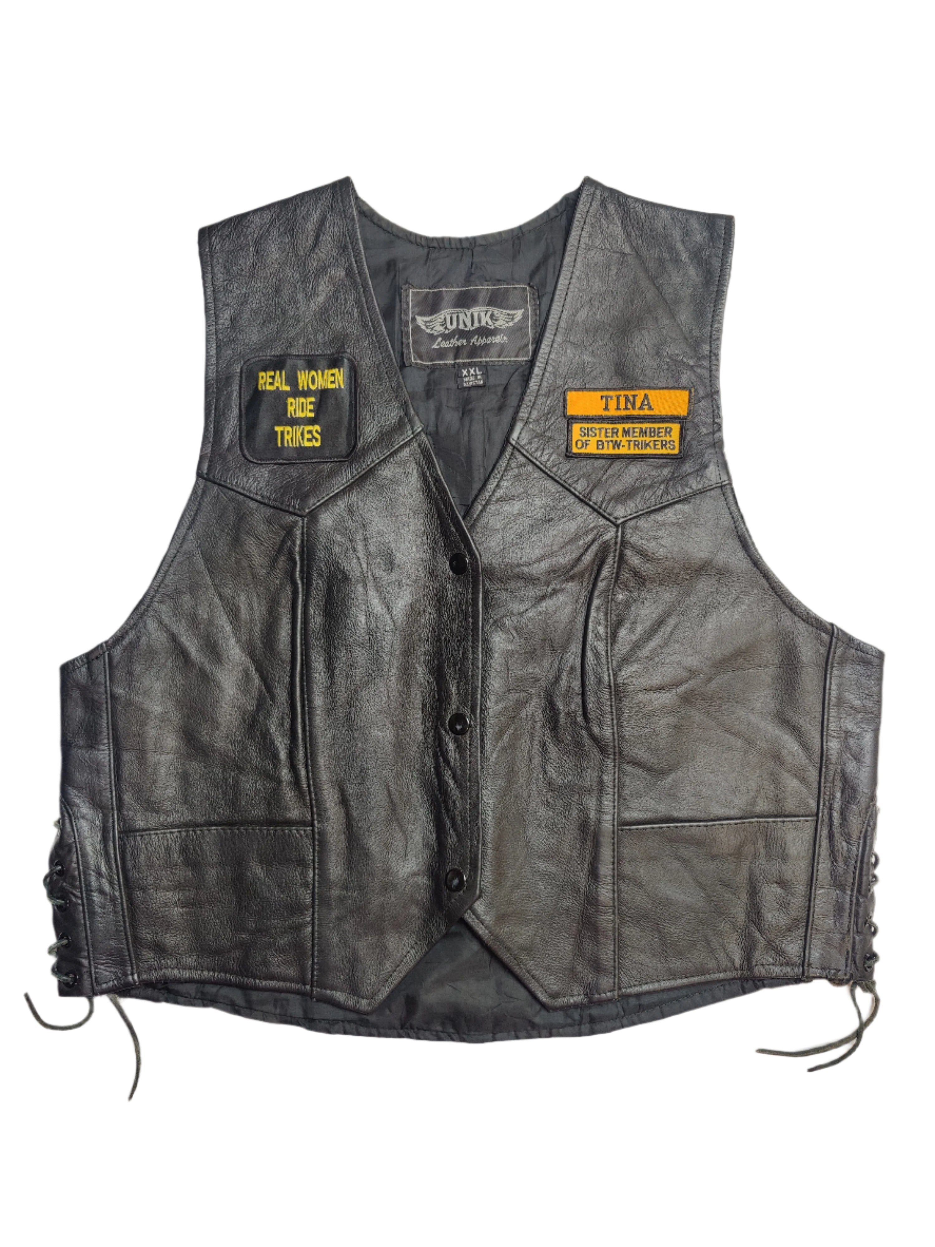 Leather Ladies Trike Vest - 16