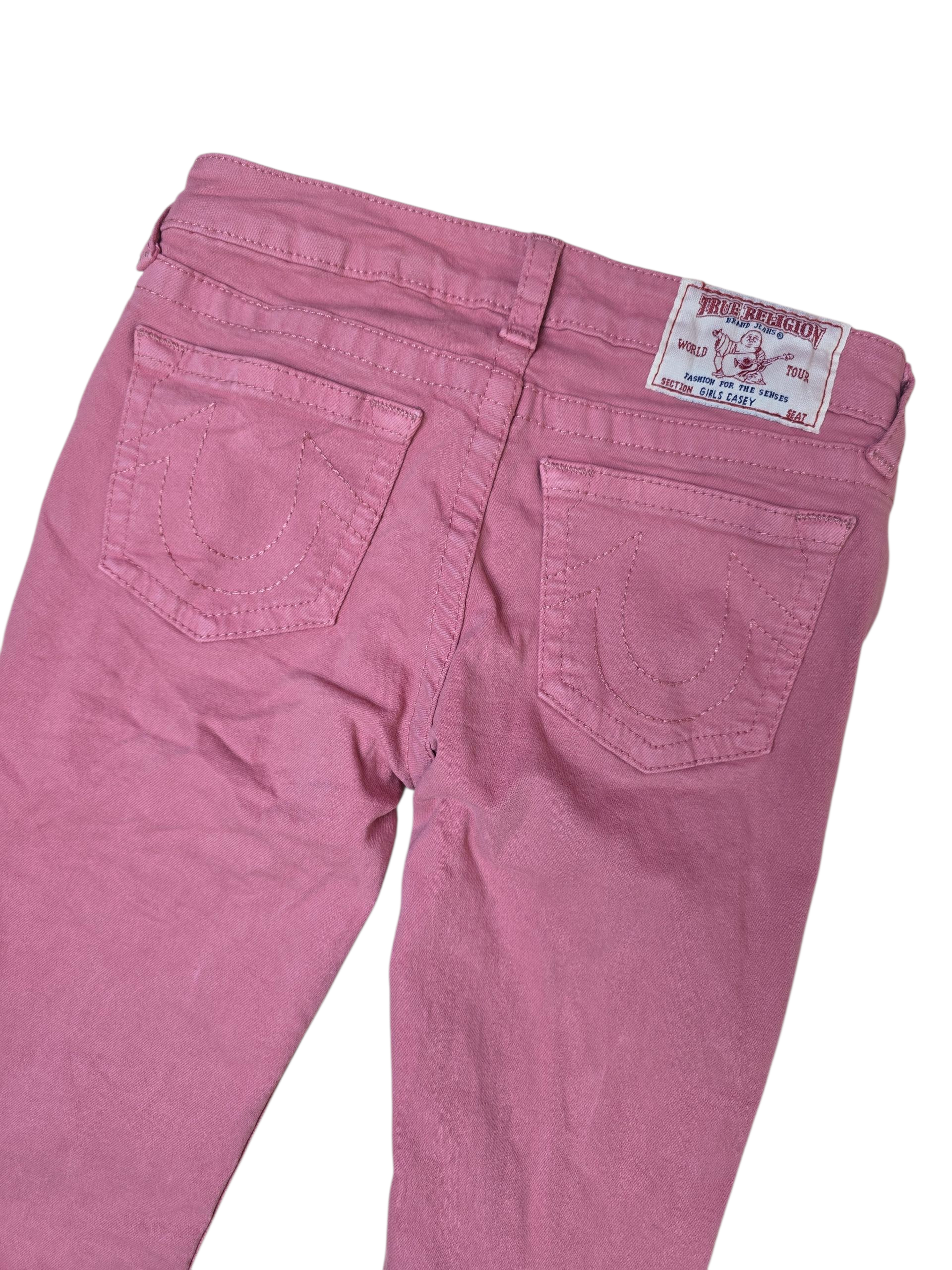 True Religion Girls Casey Pink Jeans - Age 10