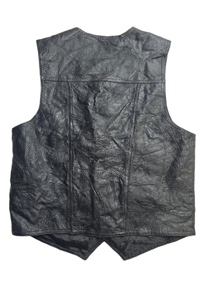 Italian Stone Leather Vest - Medium