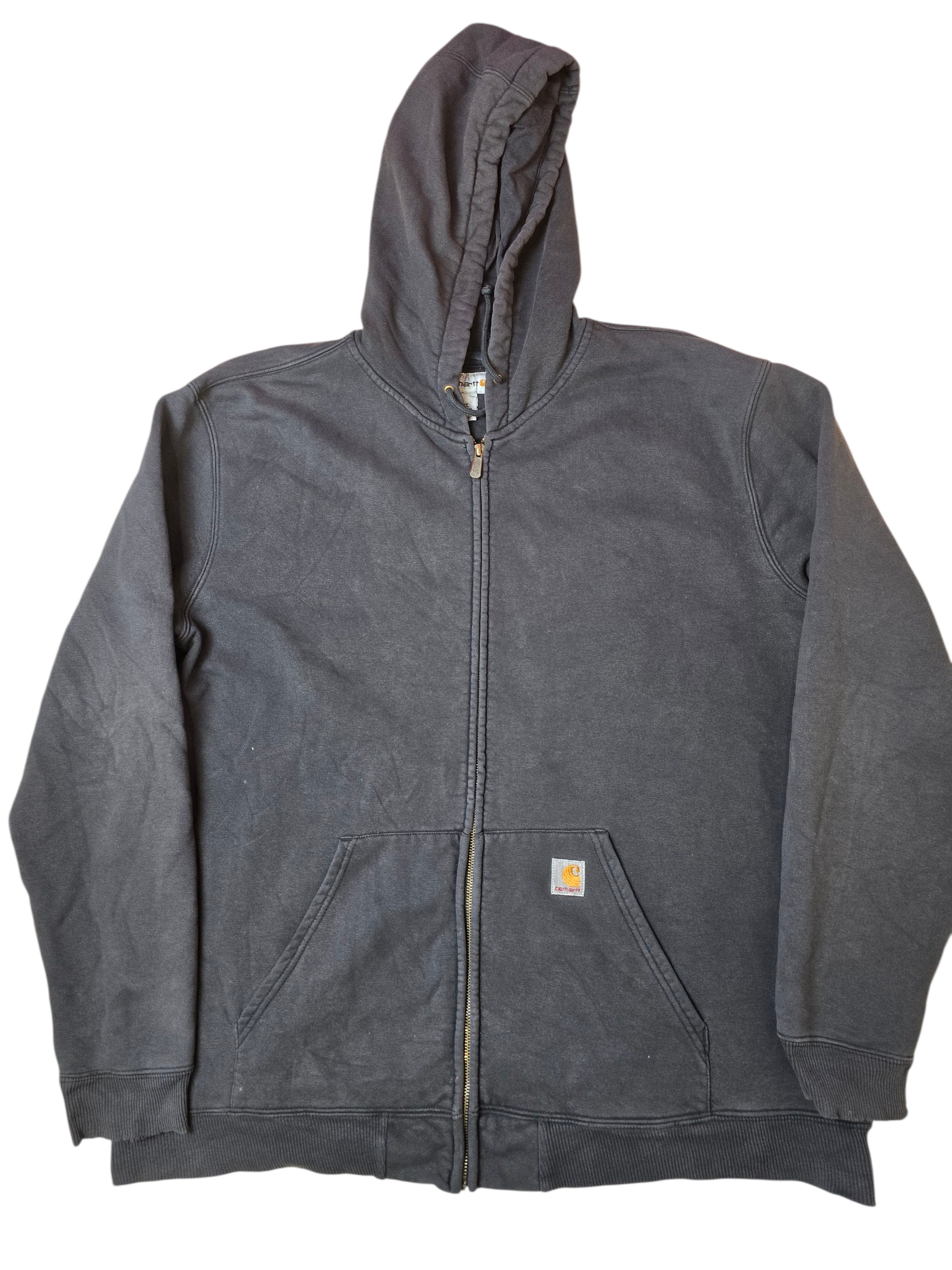 Carhartt Black Full Zip Workwear Hoodie - 2XL