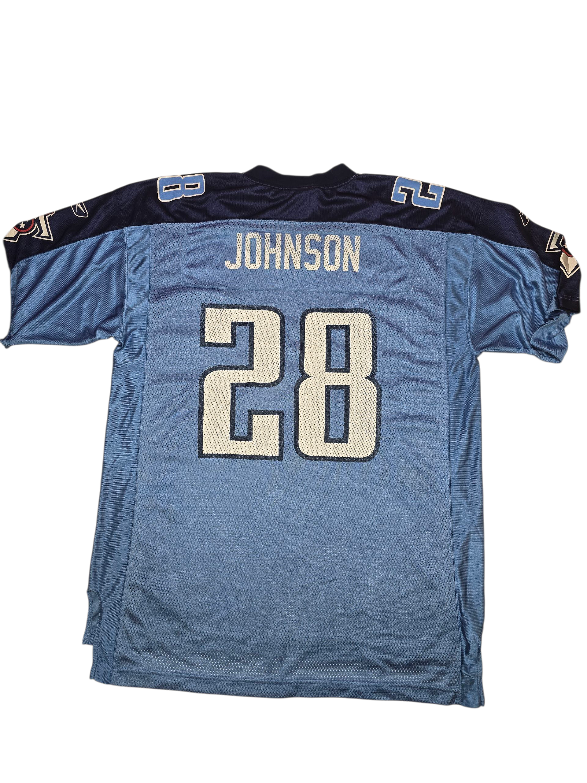 NFL Tennessee Titans Johnson #28 Reebok Jersey - XL