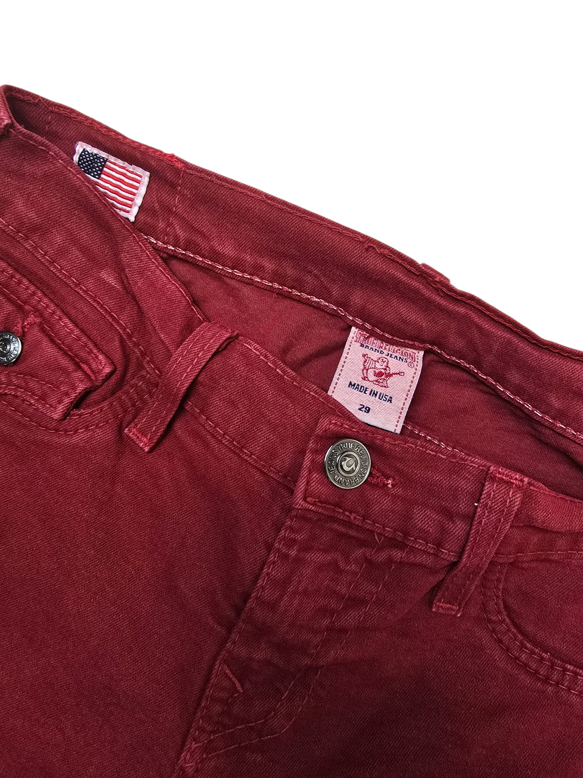 True Religion Serena Red Skinny Jeans - W29 L29