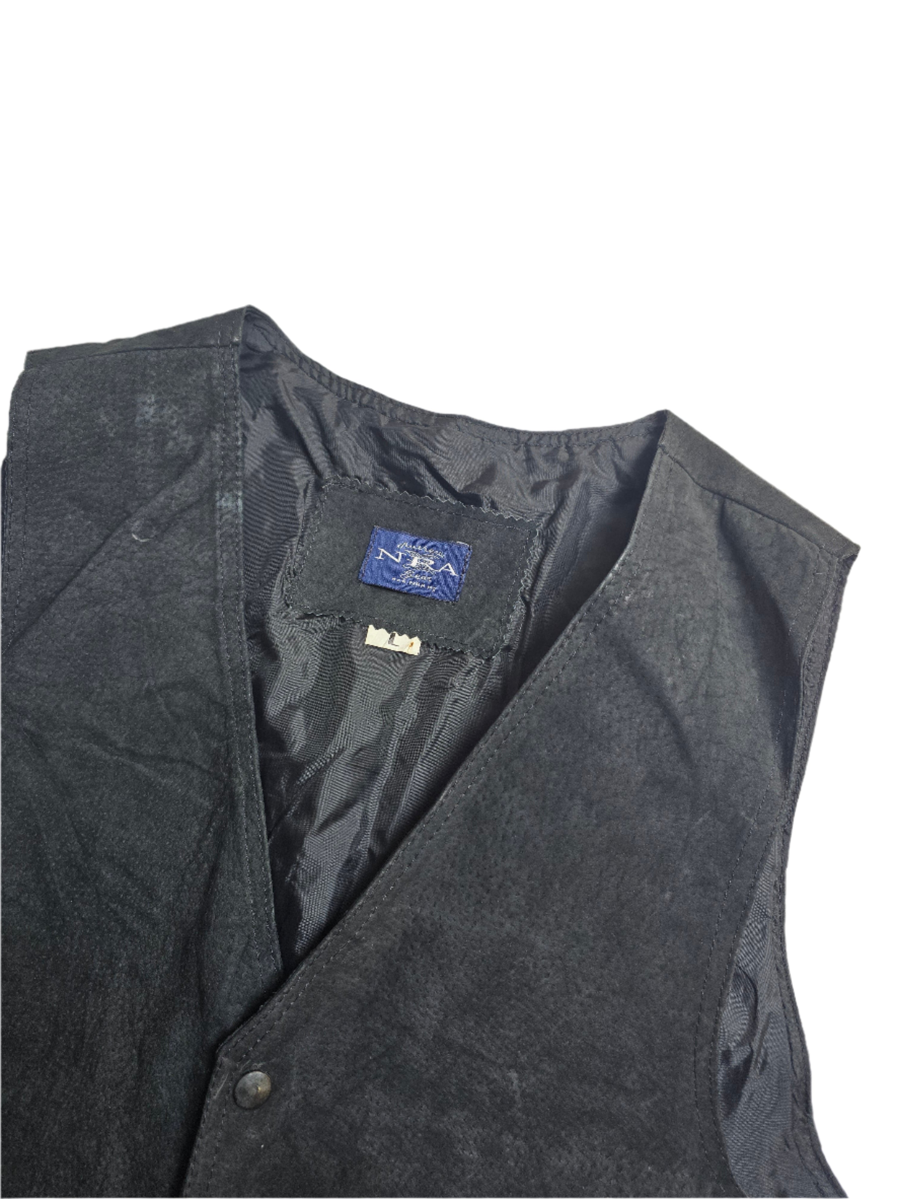 NRA Suede Leather Vest - Large